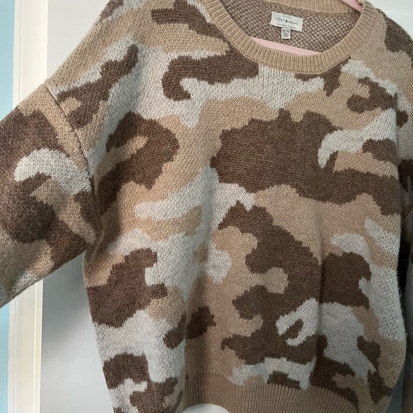Lucky Brand Tan Camo Sweater XL - Picture 5 of 5
